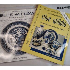 Blue Willow China Value Guide Lot 2 Books Mary Frank Gaston 2nd 3rd Edition